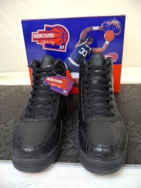 Ewing Black Crocodile Rebound Tipoff High Top Sneakers Men’s Size 10
